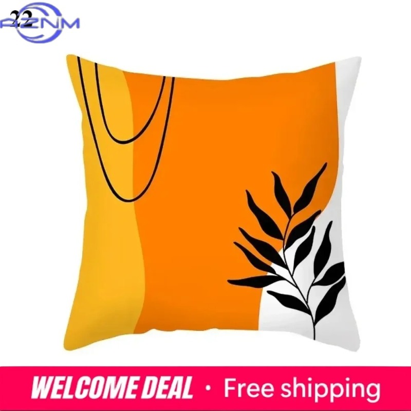 Century Textile & Sewing Supply Saskatoon Sk - 보헤미안 오렌지 추상 쿠션 커버, 미드