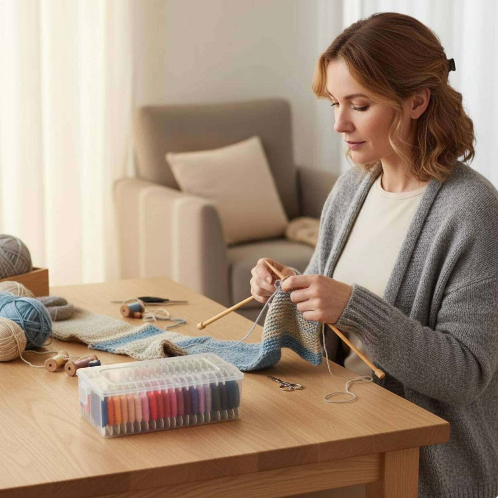 Embroidery Floss Thread - 자수 스티칭 실 키트 다양한 색상의