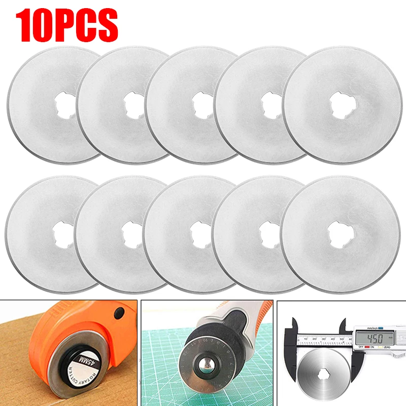 Rotary Cutter Fabric - 10pcs 로터리 커터 블레이드 원형 절단