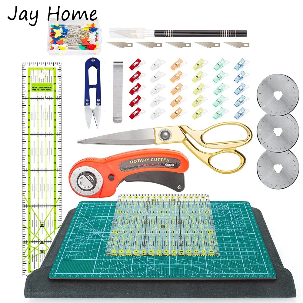 Rotary Cutter Fabric - 42PCS 로터리 커터 세트 45mm 패브릭