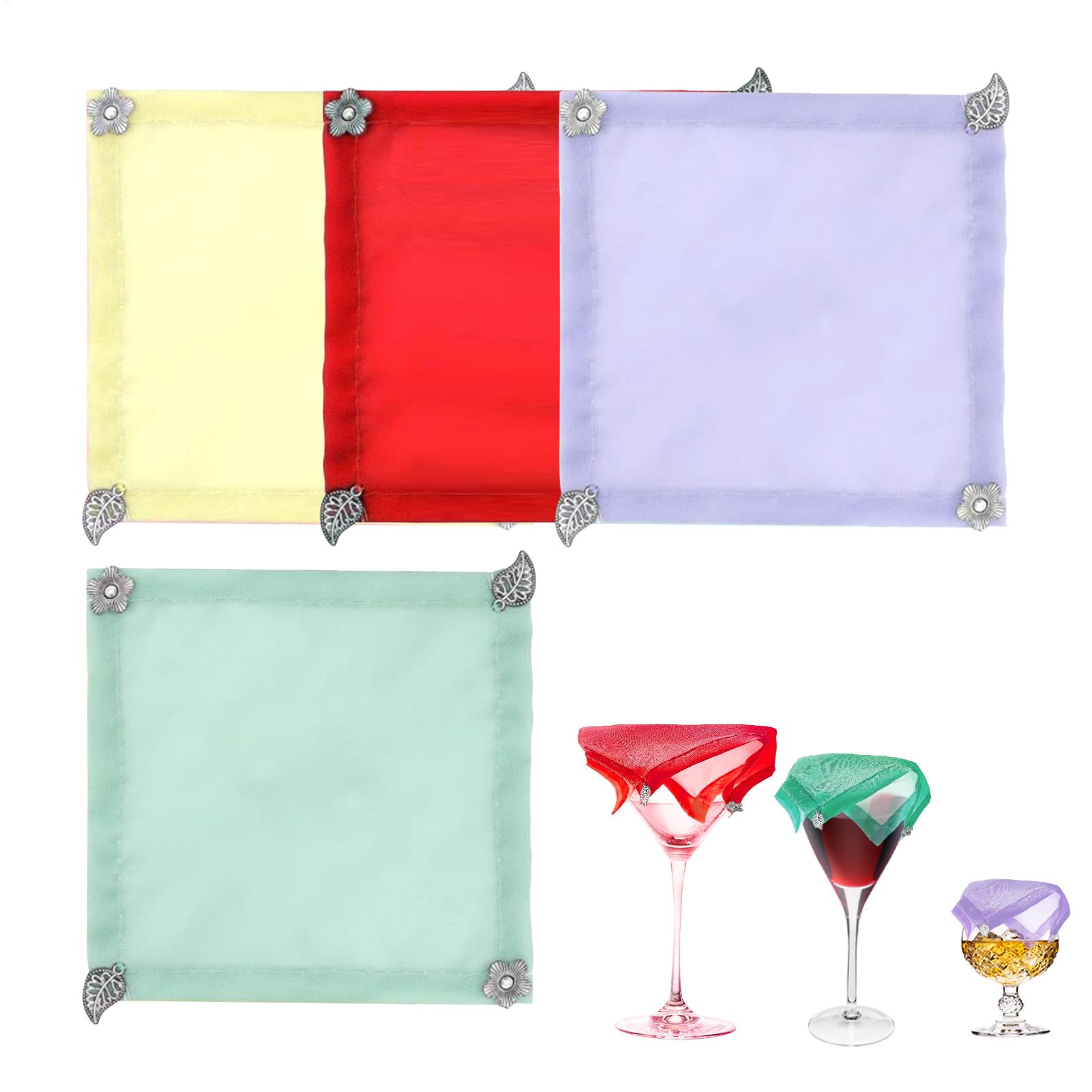 Fabric Weight Set - 4개/세트 무게추가 있는 와인 커버 휴대용