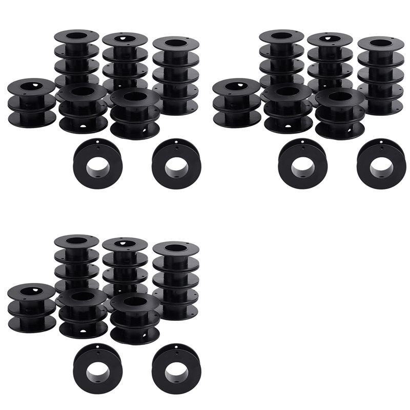 Thread Bobbins Empty - A25F-60Pcs 빈 스풀, 2.1X0.7 인치 플라스틱