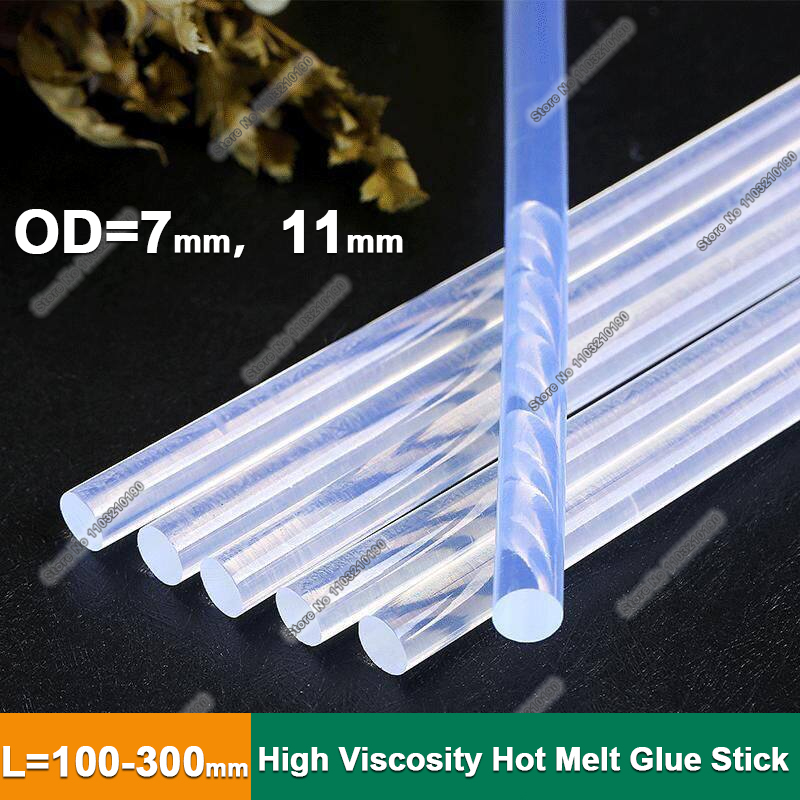 Fabric Glue Bond - 7/11mm 고점도 핫멜트 글루 스틱 투명