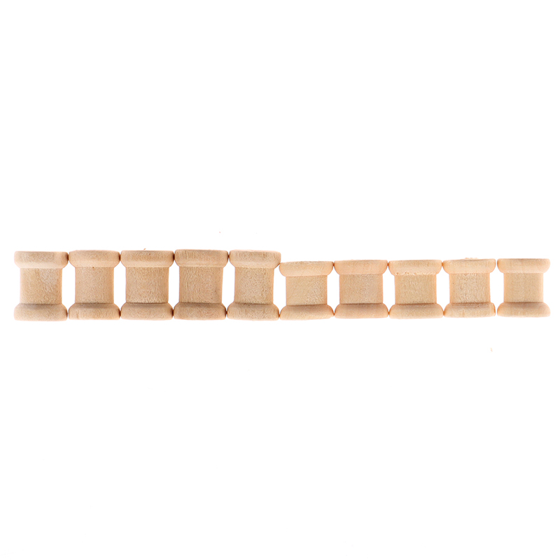 Thread Bobbins Empty - C 100개 나무 재질 빈 실통