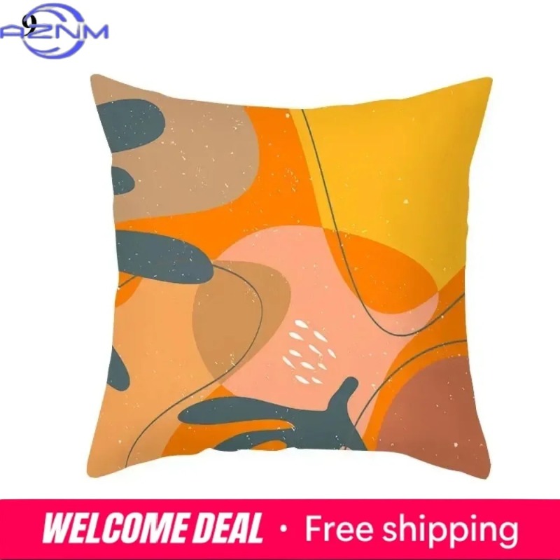 보헤미안 오렌지 추상 쿠션 커버, 미드 센추리 모던 미 - Century Textile & Sewing Supply Saskatoon Sk 리뷰 및 가격
