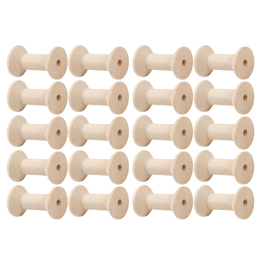 20개 나무 보빈 실통 빈 스티치 재봉실 보관함 - Thread Bobbins Empty 리뷰 및 가격