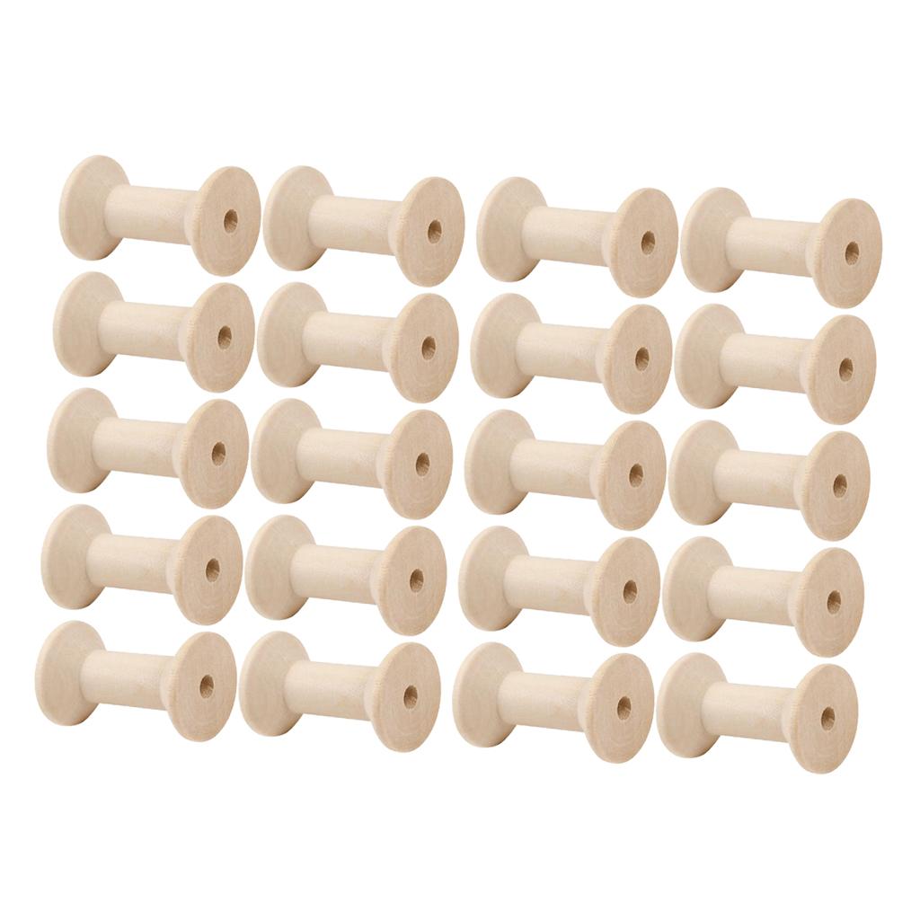 20개 나무 보빈 실통 빈 스티치 재봉실 보관함 - Thread Bobbins Empty 리뷰 및 가격