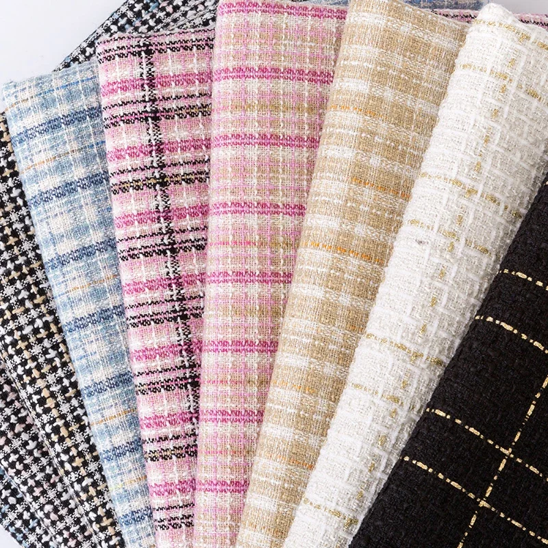 원단 섬유 격자 무늬 트위드 원단, 여성용 원피스 코트 - Sewing Tweed Fabric 리뷰 및 가격