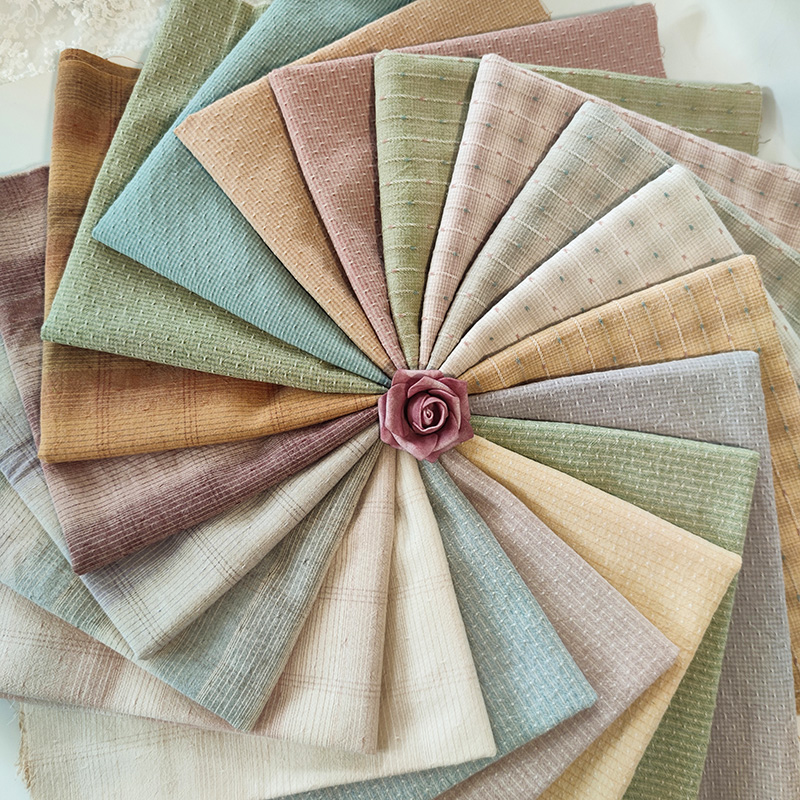 50*140cm DIY 일본 작은 천 그룹 원사 염색  - Sewing Tweed Fabric 리뷰 및 가격