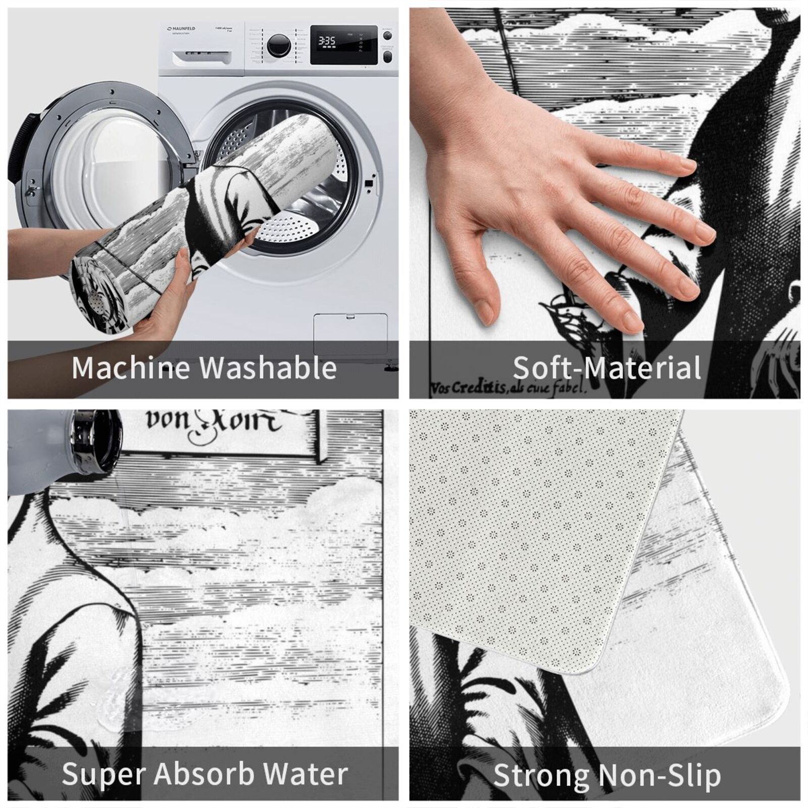 역병 중세 일러스트 카펫 매트 러그 쿠션 소프트 미끄럼 - Century Textile & Sewing Supply Saskatoon Sk 리뷰 및 가격