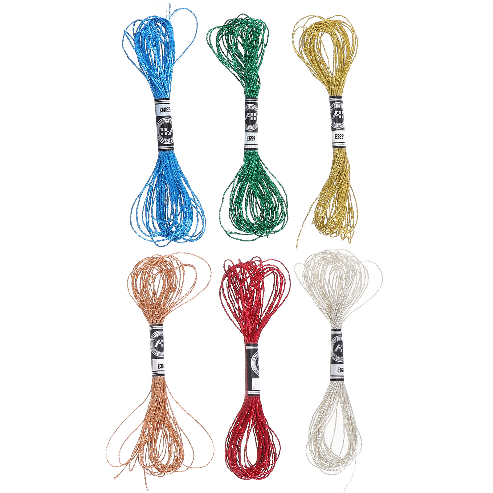 6개입 반짝이는 메탈릭 자수실, 선명하고 변색 방지되는 - Embroidery Floss Thread 리뷰 및 가격