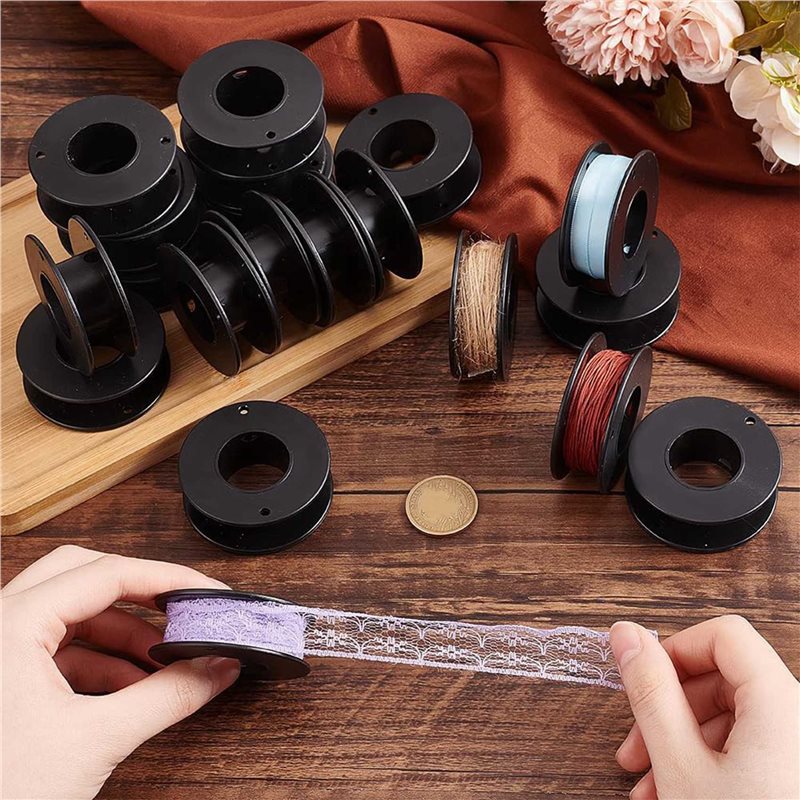 A25F-60Pcs 빈 스풀, 2.1X0.7 인치 플라 - Thread Bobbins Empty 리뷰 및 가격