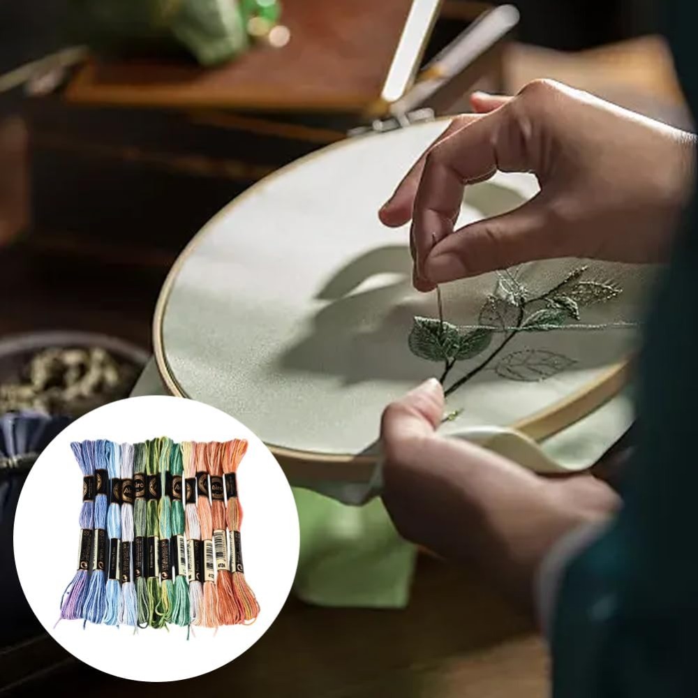 12개의 실뭉치, 105야드 크로스 스티치 자수실, 다 - Embroidery Floss Thread 리뷰 및 가격