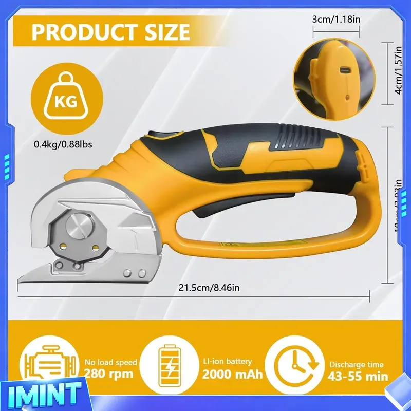 2000mAh 무선 전기 가위 로터리 커터 전기 판지  - Rotary Cutter Fabric 리뷰 및 가격
