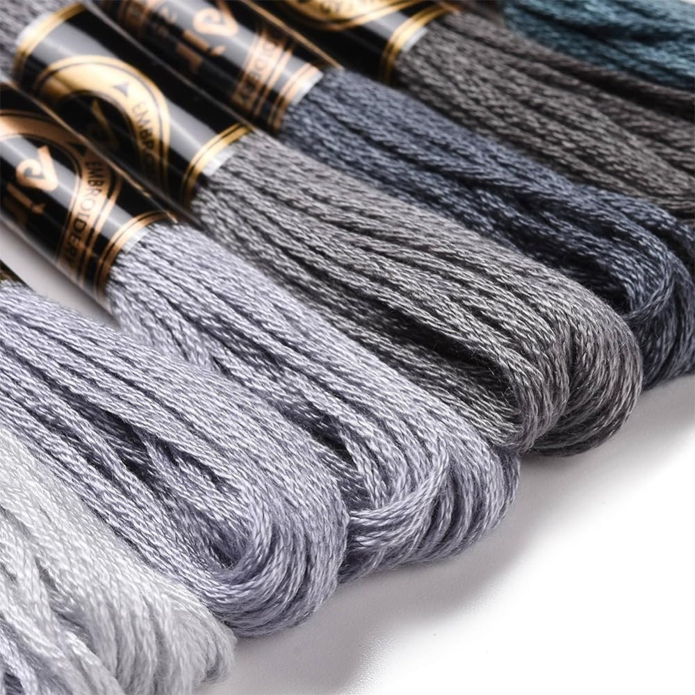 8 Skeins 70 야드 회색 우정 팔찌 문자열 자수 - Embroidery Floss Thread 리뷰 및 가격