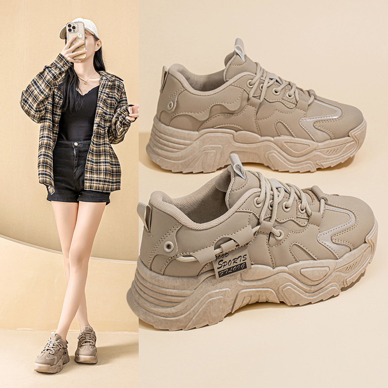 2025년 봄 여성용 아빠 신발 다용도 스포츠화 여성  - Sewing Nylon 리뷰 및 가격