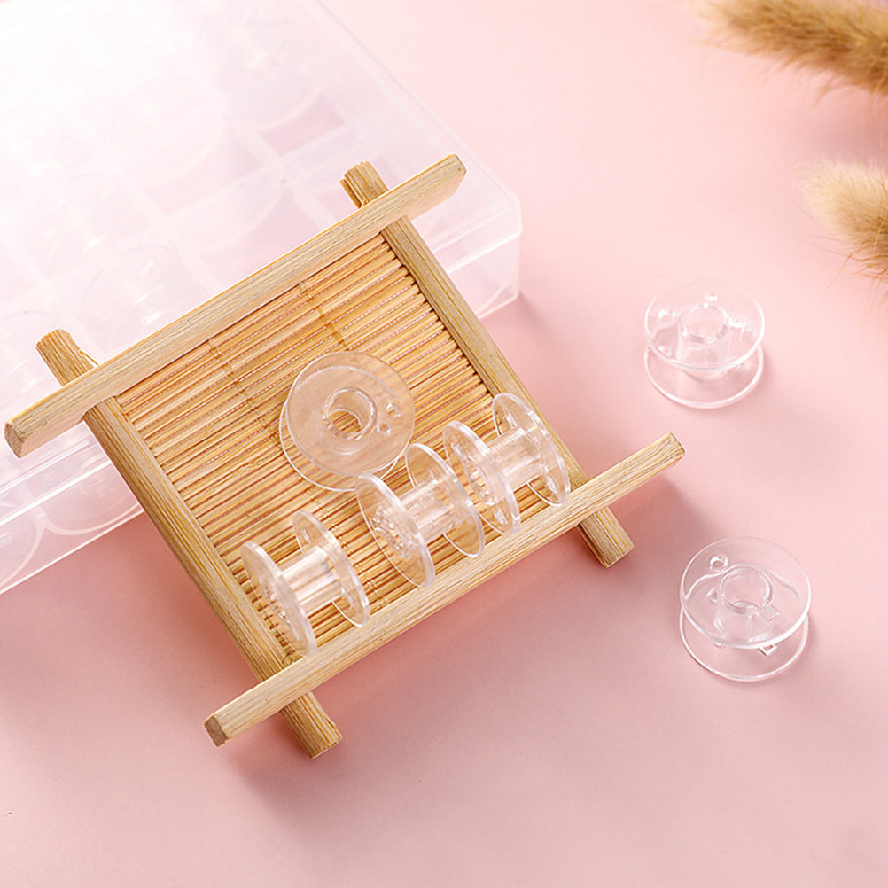 1세트 투명 플라스틱 보빈, 재봉틀용 교체 가능 휴대용 - Thread Bobbins Empty 리뷰 및 가격