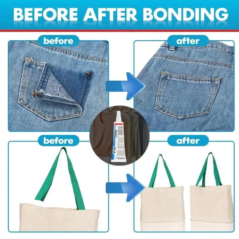 유연한 투명 원단 수리 접착제 빠른 경화 방수 다용도  - Fabric Glue Bond 리뷰 및 가격