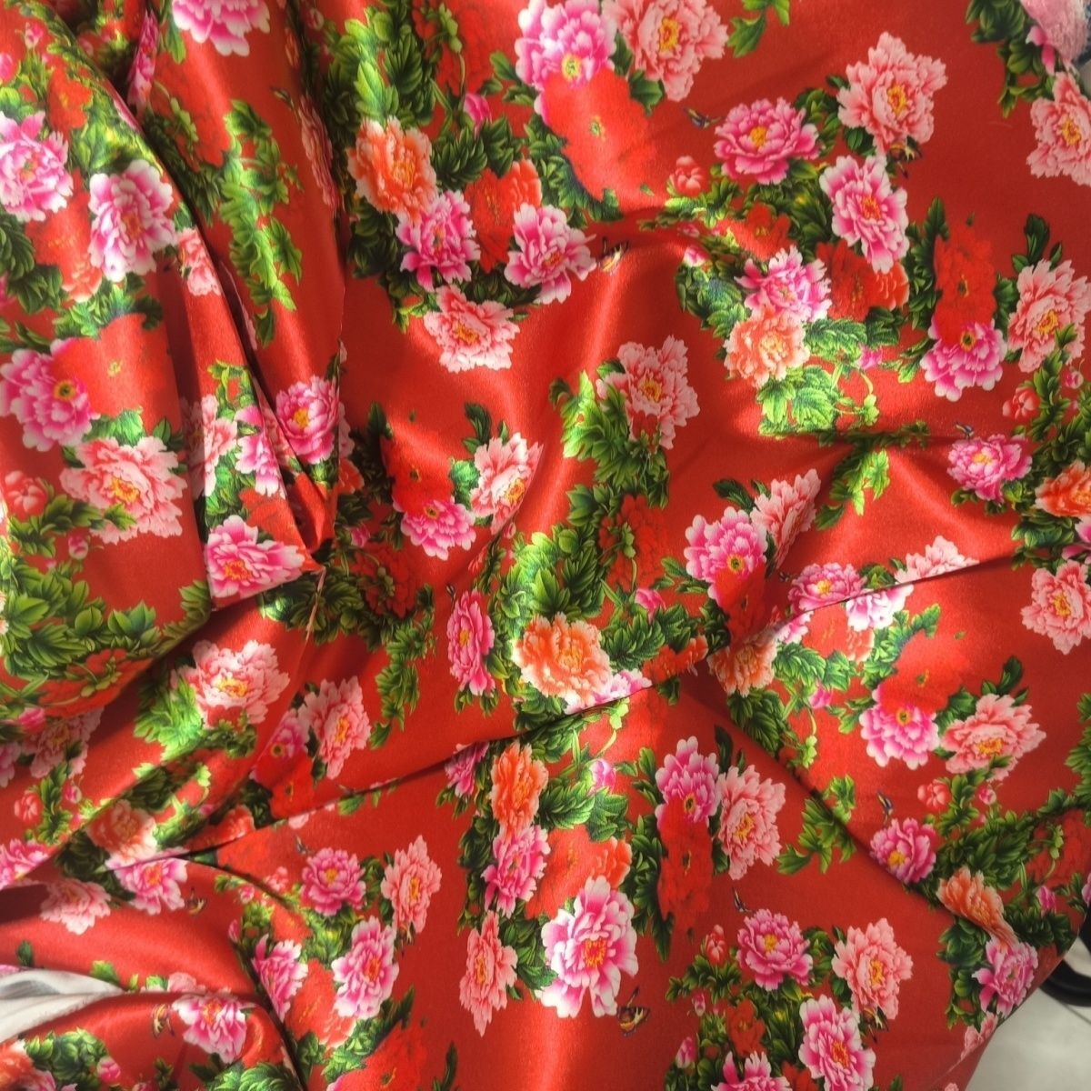 꽃무늬 아세테이트 새틴 원단 실키 스무스 미터 단위 판 - Sewing In Textile 리뷰 및 가격
