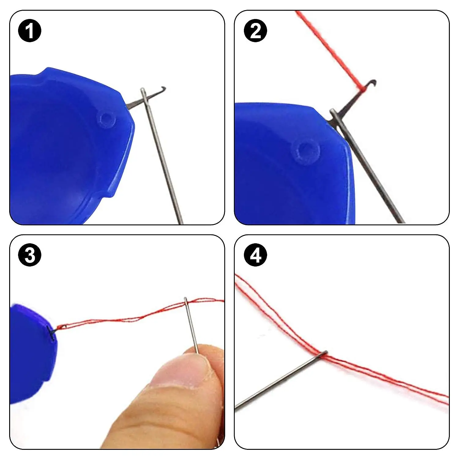 재봉틀에 대 한 6Pcs 바늘 실꿰기 스티치 삽입 도구 - Needle Threader Tool 리뷰 및 가격